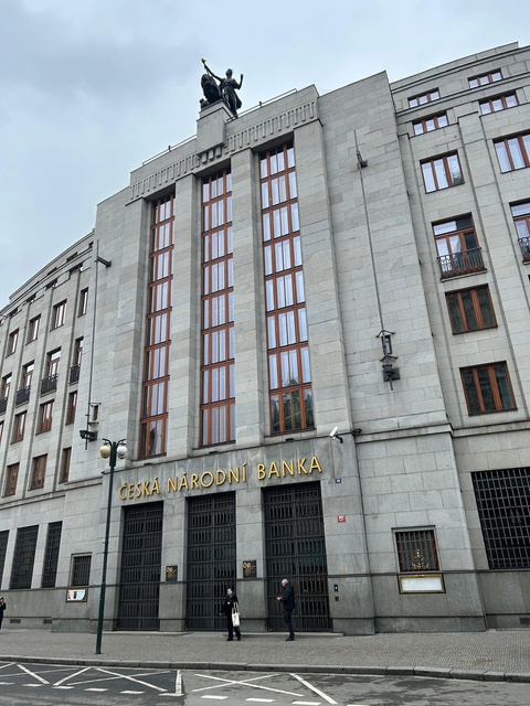Czech Central Bank building in Prague