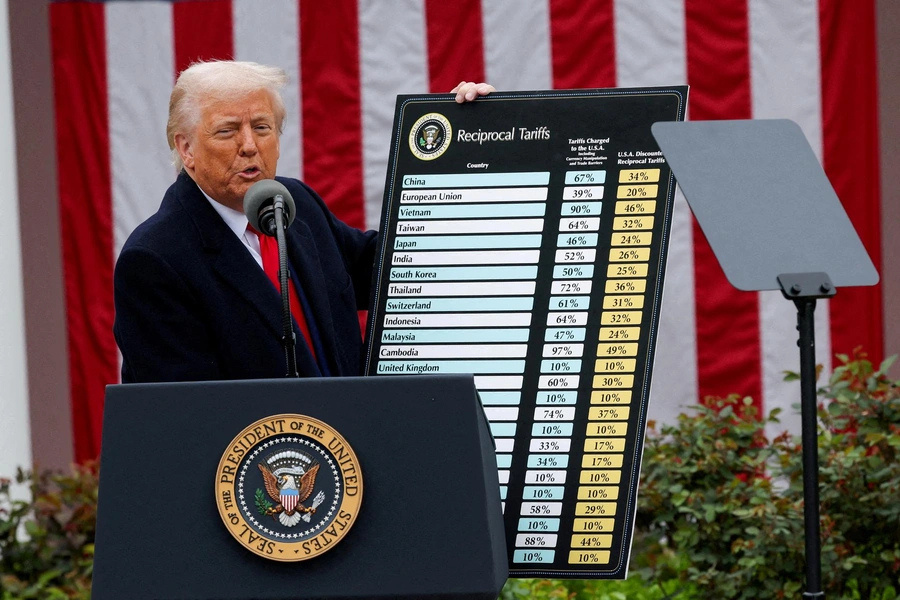 Donald Trump is holding reciprocal tariff rates.