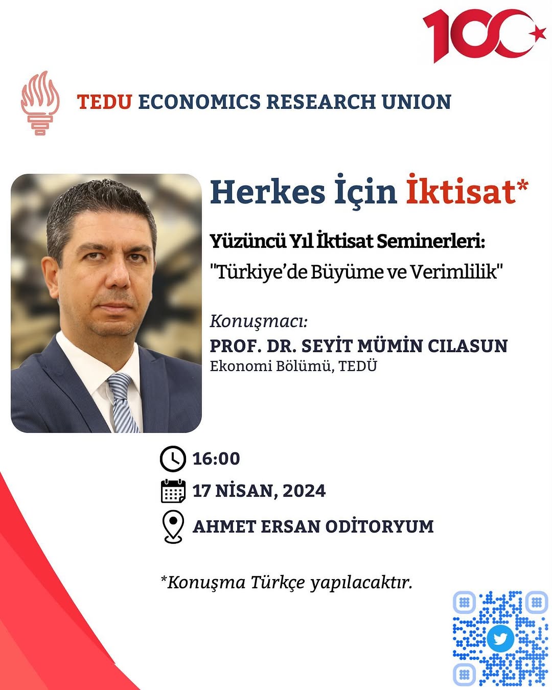 Yüzüncü Yıl İktisat Seminerleri: Türkiye'nin Ekonomik Büyüme Süreci
